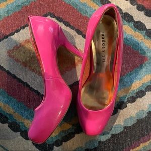Hot Pink Madden Girl Heels Size 9